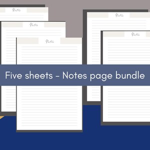 A4/A5 Editable Sheets - Writing Paper - Blank Notes - 30-lined ...