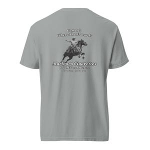 Classic Marlboro Cigarette Vintage Cowboy T-shirt- COMFORT COLORS