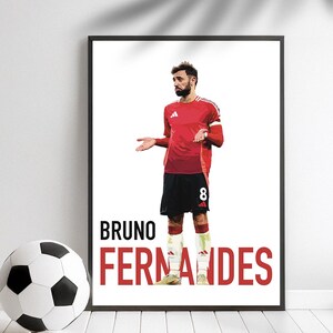 Manchester United Bruno Fernandes Poster Print