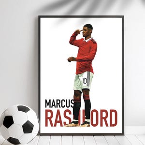 Manchester United Marcus Rashford Poster Print