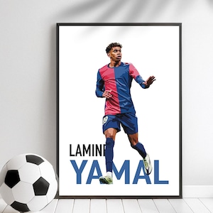 FC Barcelona Lamine Yamal Calma Poster Print