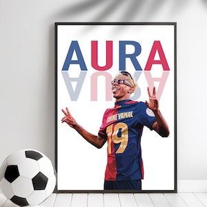 Barcelona FC Lamine Yamal Poster Print