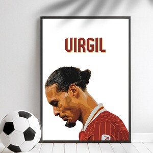 Virgil van Dijk Liverpool Poster Print