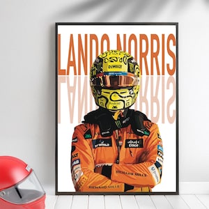 F1 Mclaren Lando Norris Unofficial Fan Art Poster Print