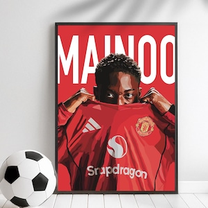 Manchester United Kobbie Mainoo Print