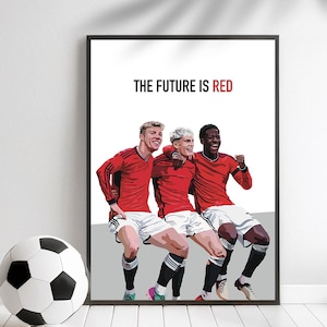 Manchester United Hojland x Garnacho x Mainoo Print