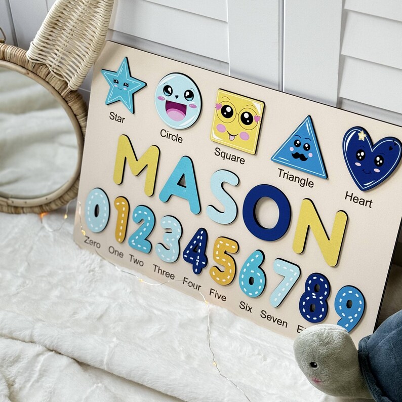 Personalized Baby Gifts Name Puzzle, Unique Baby Girl and Boy, Gift for