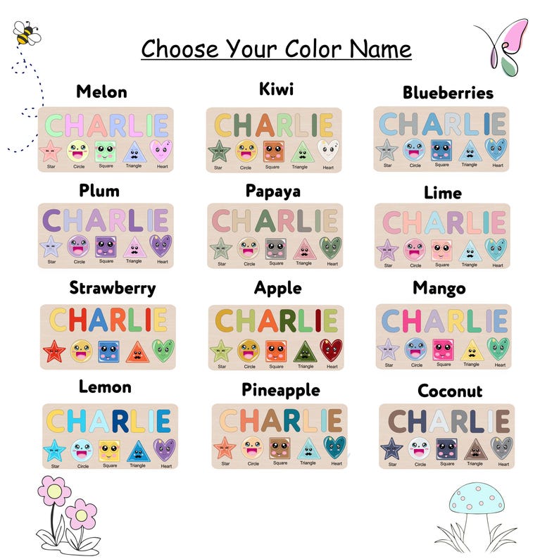 Personalized Baby Gifts Name Puzzle, Unique Baby Girl and Boy, Gift for