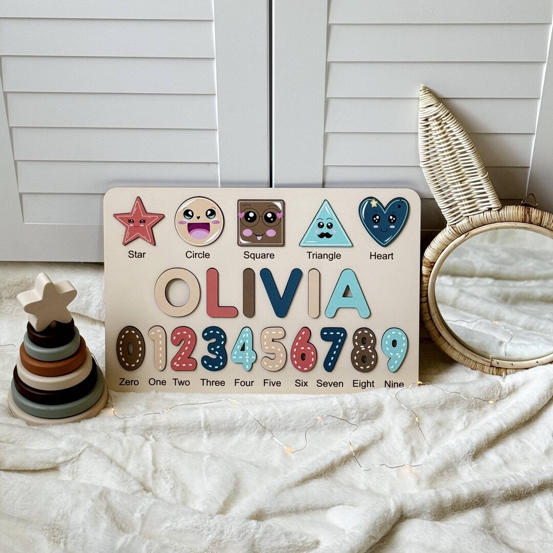 Personalized Baby Gifts Name Puzzle, Unique Baby Girl and Boy, Gift for ...