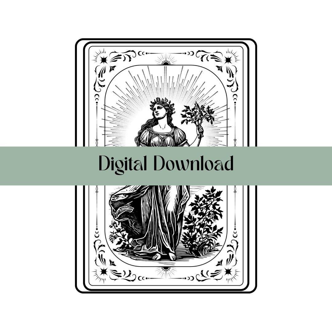 Demeter Digital Download | Printable Art | Digital Download Print ...