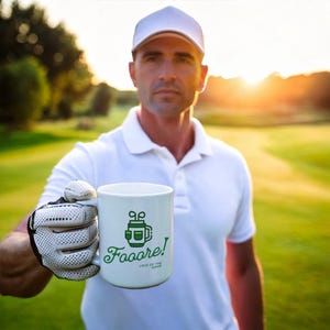 Golf Mug 11oz, Colorful Golf Coffee Mug, Golf Lovers Coffee Cup, Golf Gift, Golf Lover Gift For Him, Funny Golf Mug