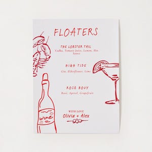 Carte des boissons côtières