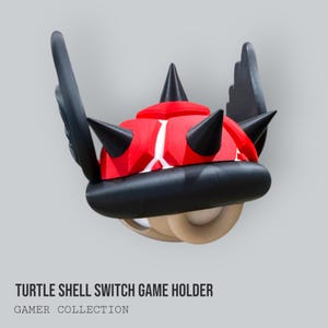 Winged Spiked Turtle Shell Switch Game Holder