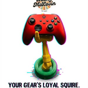 GI Robot Controller Stand Multi-Platform Gaming Headphone Cosplay Organizer Display Holder Desk Accessories