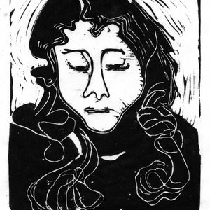 Janet I or Janet II,  your choice of two limited edition lino blocks,  cut, printed and signed in pencil by the artist