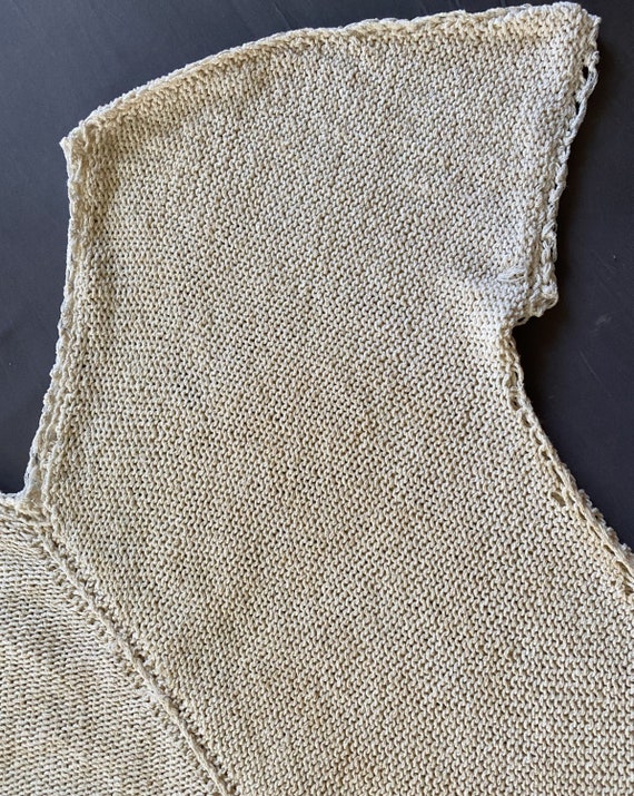 Hand knit cotton blouse - image 2