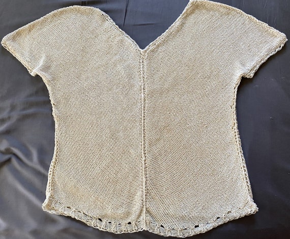 Hand knit cotton blouse - image 1