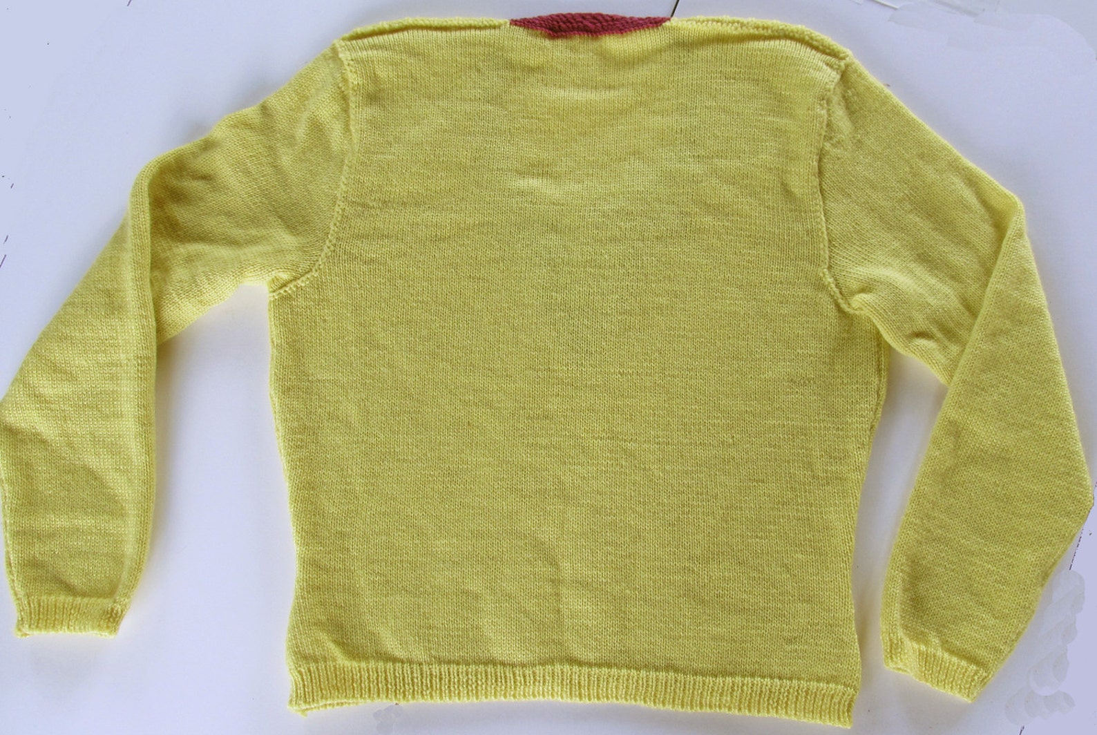 Yellow and Maroon Woman's Sweater One of a Kind Designed - Etsy