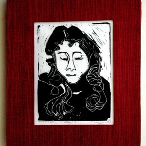 Janet I or Janet II, your choice of two limited edition lino blocks, cut, printed and signed in pencil by the artist image 3