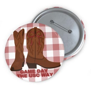 University of South carolina button, USC gameday button, USC gameday, university of south carolina pin, u of sc sticker, gameday attire