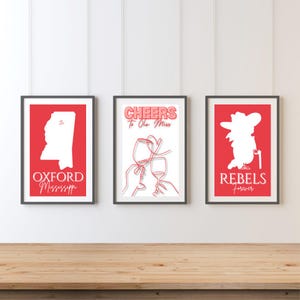 Ole miss prints | Hotty Toddy prints | University of Mississippi digital download, Ole Miss room decor