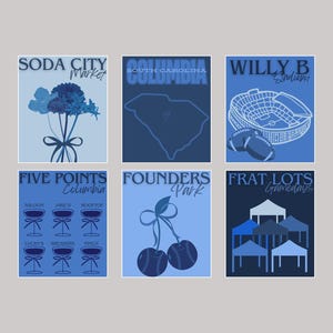South Carolina Prints, University of South Carolina Bar Cart Prints, USC digital prints, University of South Carolina Digital Downloads