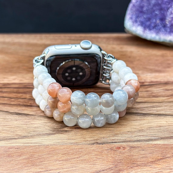 Pearl Gems Bracelet Band for Apple Watch Fancy Pearl Heishi Bracelet Apple Watch Band – Fancy Bands main image 4