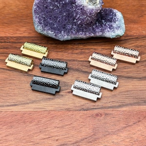 DIY Hammered Universal 20mm Watch Connector Adapter & Spring Bar Set (2 Pcs) for Samsung Galaxy Watch and 20mm Watches