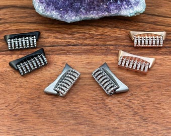 DIY Crystal Pixel Watch Connector Adapter & Spring Bar Set (2 Pcs) - Compatible with Series 1-4