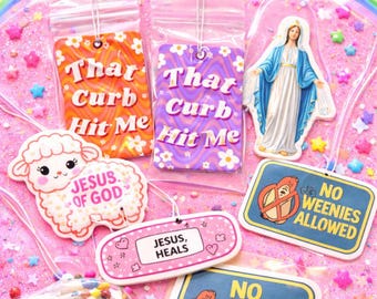 Christian Car Air Freshener – Mango Scent, Inspirational Gift