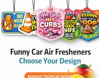 Funny Meme Car Air Freshener | Viral TikTok Gag Gift