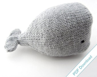 Knitted Whale Pattern PDF. Knit Your Own Sperm Whale.