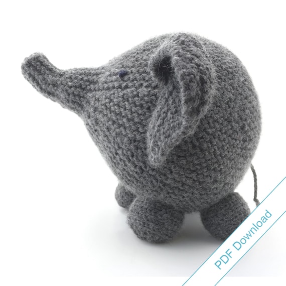 Knitting Pattern Toy Elephant. PDF Download. - Etsy