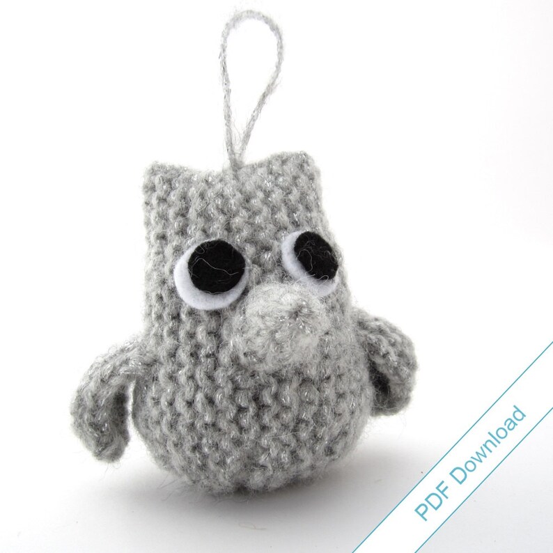 Owl Knitting Pattern PDF Download. Knit Your Own Owlet. image 2