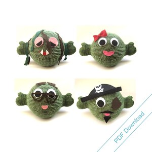Hug Monster Knitted Toy Pattern PDF. Make your own Monster. image 3