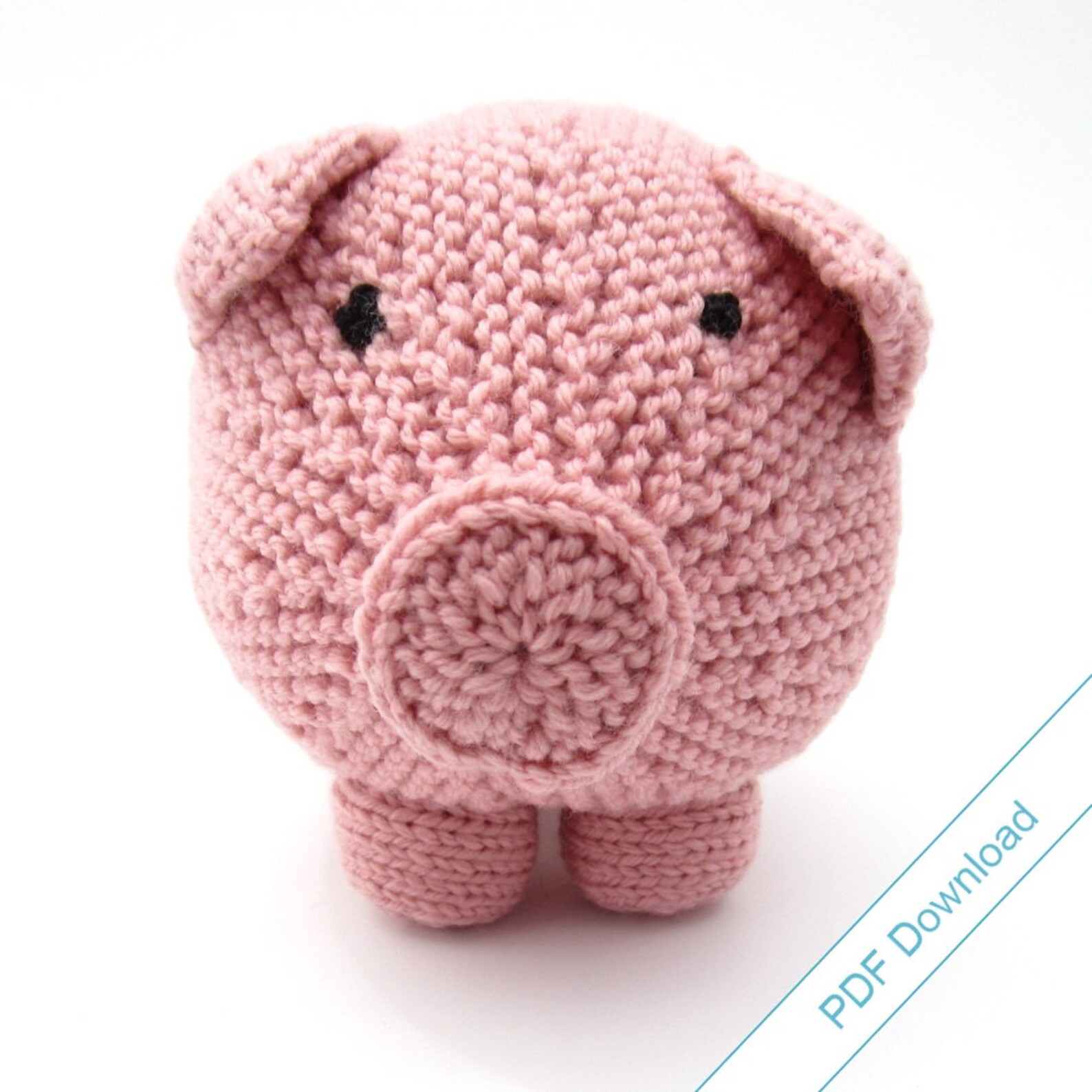 Knitting Pattern Toy Pig PDF. Knit Your Own Hog. Etsy