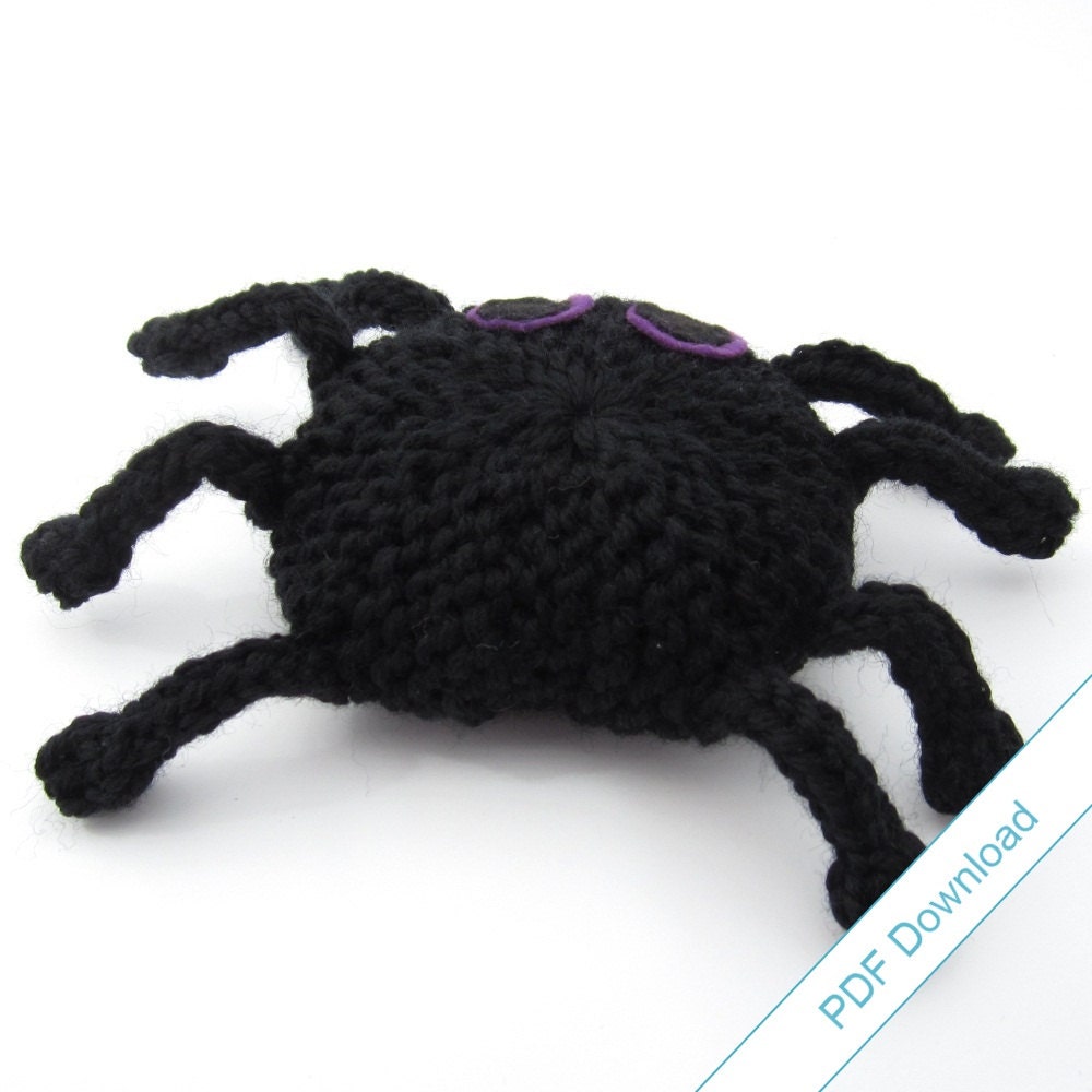 Spider Knitting Pattern PDF. Knit Your Own Toy Spider. Etsy UK