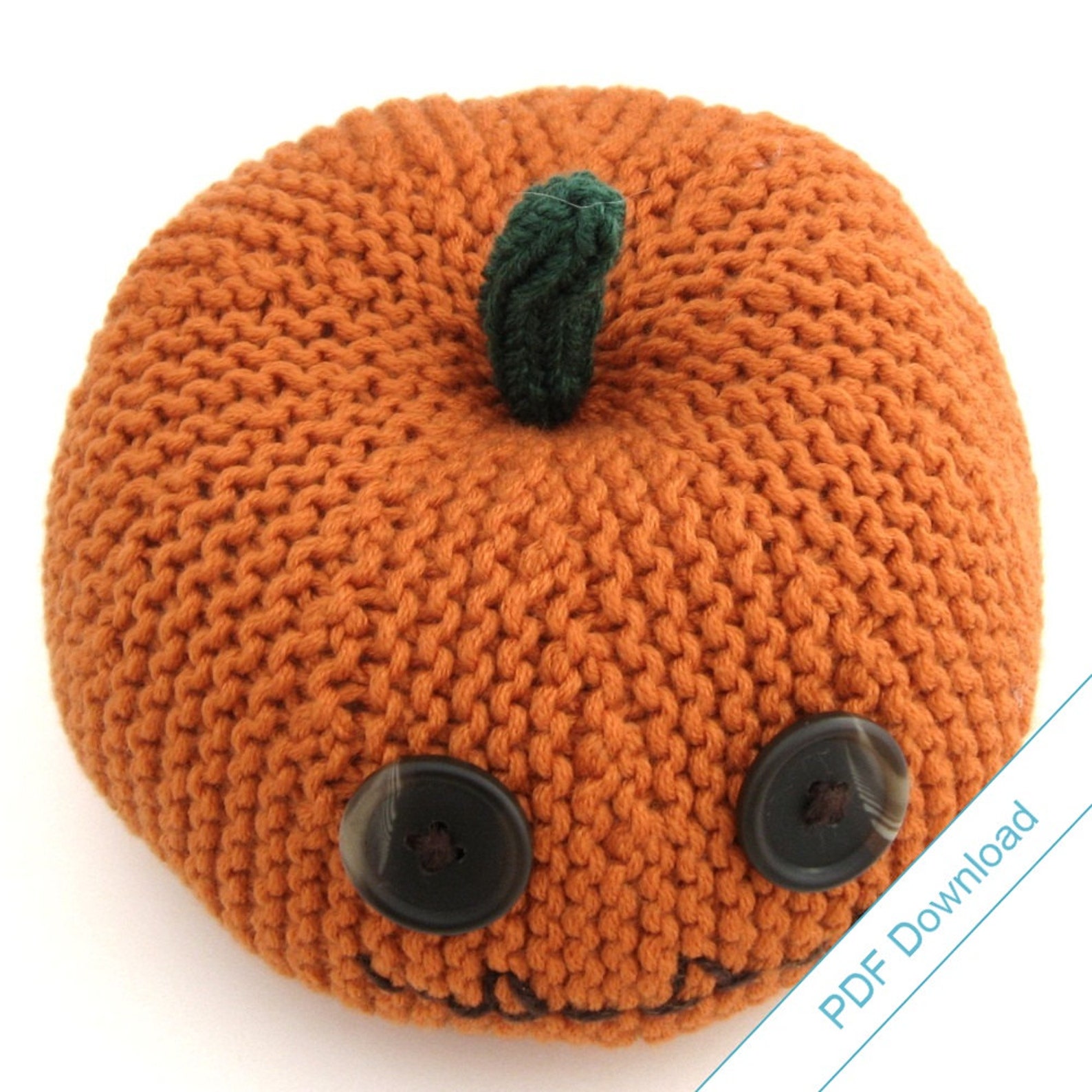 Pumpkin Head Knitting Pattern large. Knit Your Own - Etsy