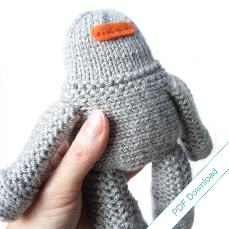 Robot Knitting Pattern Download. DIY Cuddly Robot. Etsy