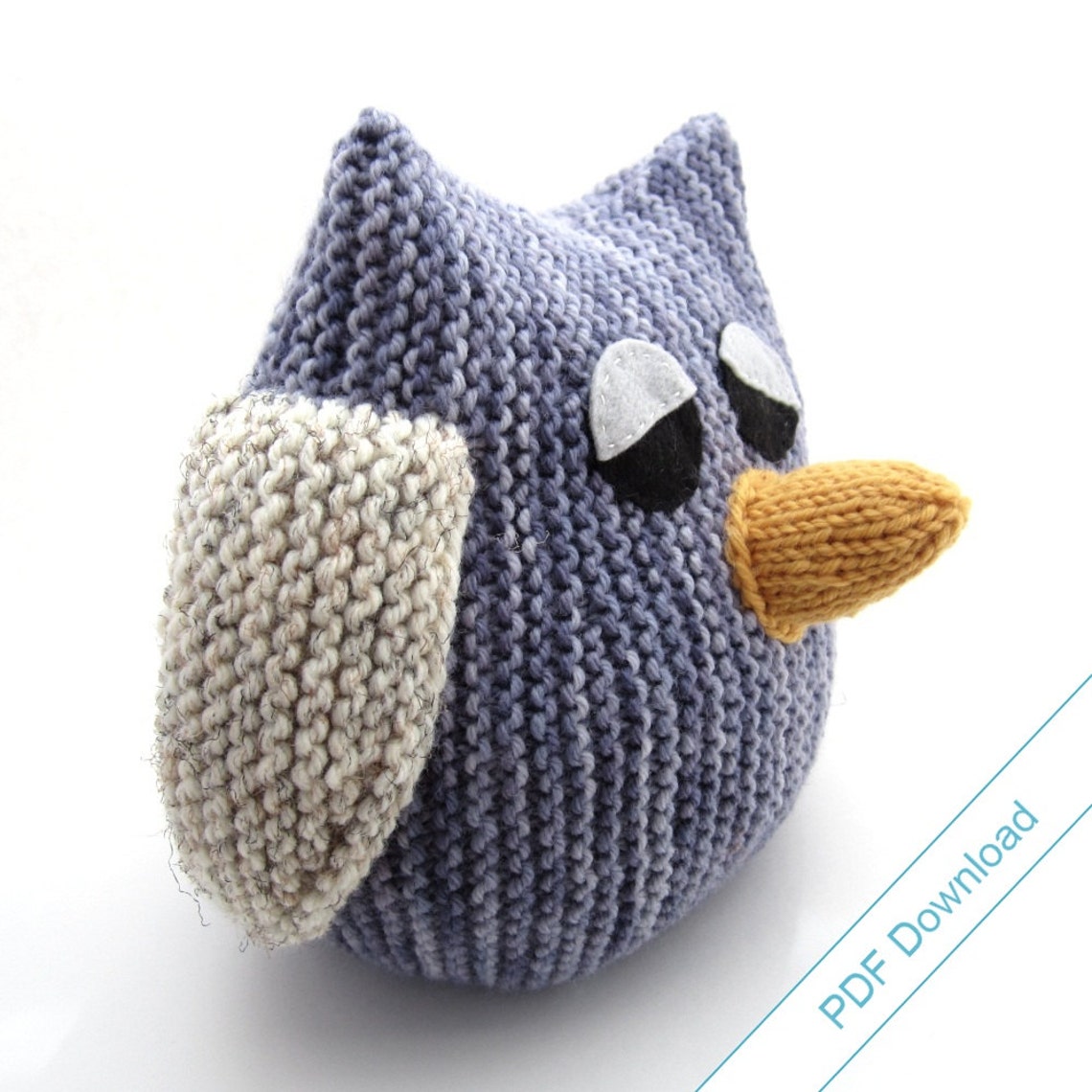 Knitting Pattern for Big Owl. Stuffed Toy or Pajama Case - Etsy