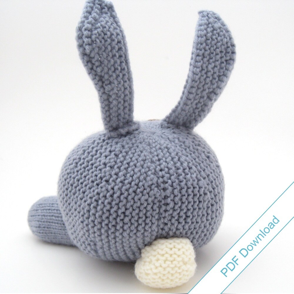 Knit Pattern PDF Download Rabbit Knit Your Own Bunny Etsy