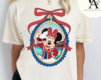 Coquette Bow Mickey and Friends Disney Cruise Shirt, All Characters Disney Family Cruise Trip 2025, Disney Wish Dream Magic Wonder Fantasy