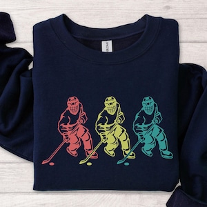 Funny Ice Hockey Sweatshirt, Hockey Sweatshirt, Hockey Fan Sweater, Hockey Life Sweater, Sports Women Sweater, Hockey Game Day Sweater