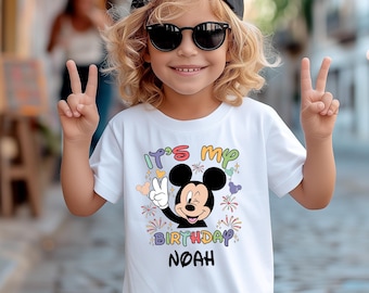 Custom It's My Birthday Mickey Mouse Shirt, Custom Birthday Boy Shirt, Comfort Colors Mickey Birthday Shirt, Disneyland Birthday Party Tees