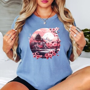 Comfort Colors Cherry Blossom Shirt, Japanese Cherry Blossoms Tee, Flower Nature Shirt, Spring Flowers Shirt, Sakura T-Shirt, Floral T-Shirt image 2