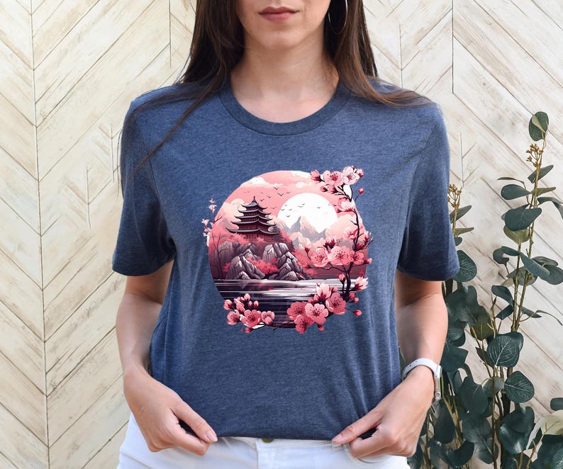 Comfort Colors Cherry Blossom Shirt, Japanese Cherry Blossoms Tee, Flower Nature Shirt, Spring Flowers Shirt, Sakura T-Shirt, Floral T-Shirt image 5