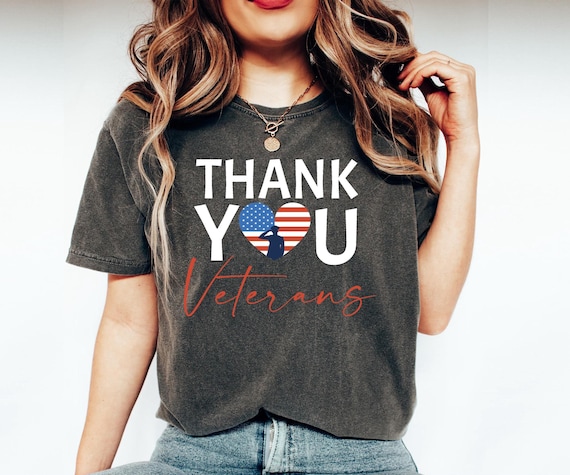 Thank You Veterans Shirt, Comfort Colors Veteran Day Shirt, USA Flag Veterans Tee, Army Husband Gift, Proud Veteran Shirt, Memorial Day Gift
