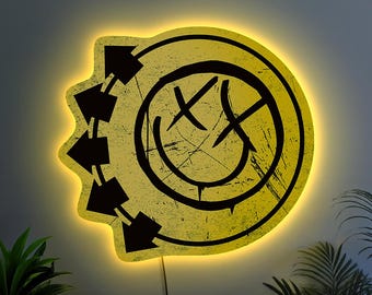 Insegna al neon Blink 182, logo Blink 182, insegna luminosa a LED Blink 182, decorazione per insegna rock band, regalo per amanti dei Blink 182, decorazione da parete Blink 182
