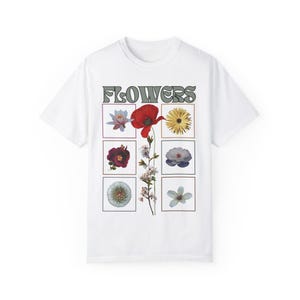 Flower Shirt, Flower Shirt Aesthetic, Floral Graphic Tee, Floral Shirt, Flower T-shirt, Wild Flower Shirt, Wildflower T-shirt