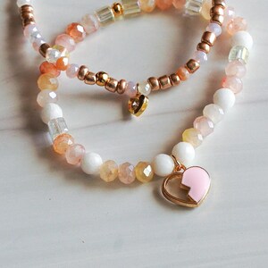2er Set: &#39;Miss Americana&#39; Perlen Bettelarmband, Swiftie Armbänder, Stapelarmband, Eras Tour Armbänder, Freundschaftsarmband, Swifties